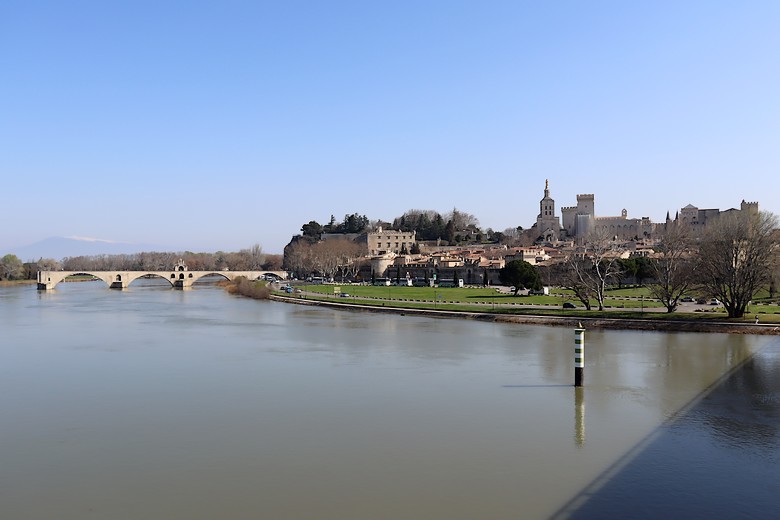 Vue d'ensemble sur la ville d'Avignon