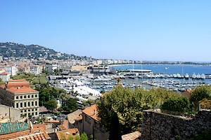 Vue d’ensemble sur Cannes (zone est)