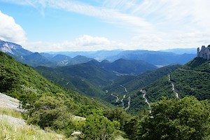 Vue panoramique sur la région du Diois