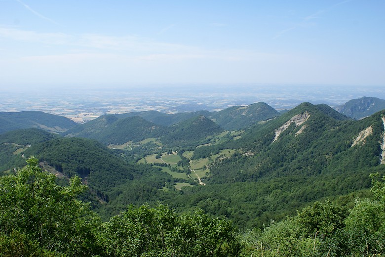 Col de Tourniol (Drôme) - Plaine de Valence à l'horizon