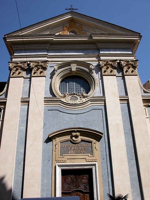 Nice (Alpes-Maritimes) - Façade de l’église Saint-François-de-Paule (18e s.)