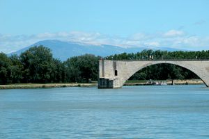 Mont Ventoux à l'horizon