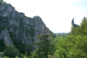 Retour à la Croix sur un rocher
