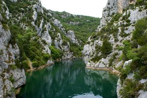 Début du canal du Verdon