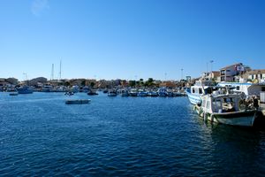 Vue d'ensemble du port de plaisance