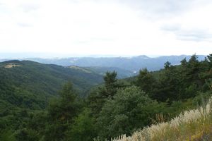 Paysage dans les hauteurs du château