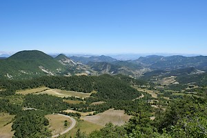 Vue panoramique en direction des Alpes