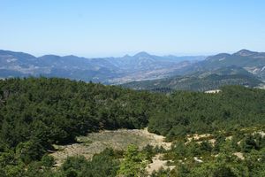 Zoom sur la vallée de l'Ouvèze