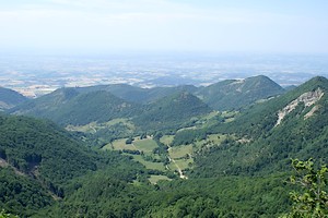 Paysage dans les hauteurs du village de Barbières