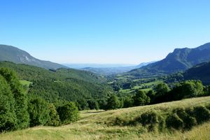 Paysage direction nord vers Saint-Jean-en-Royans