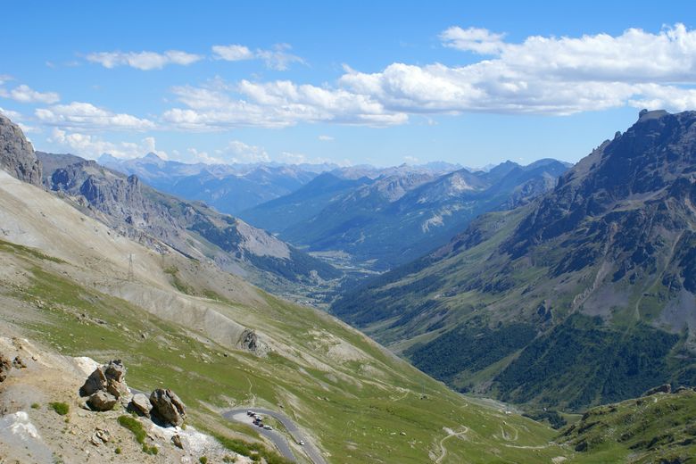 Col du Galibier (le Briançonnais) : Entre les Hautes-Alpes et la Savoie (Hautes-Alpes)