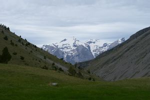 Vue en direction des sommets du Dévoluy