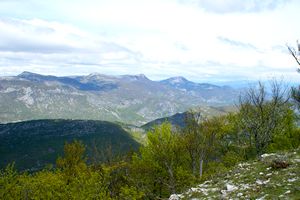 Montagne du Pied du Mullet, Montagne de Mare et Crête de l'Âne à l'horizon