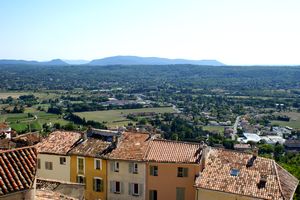 Partie du massif des Maures à l'horizon 