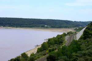Vue sur la partie sud de l’étang