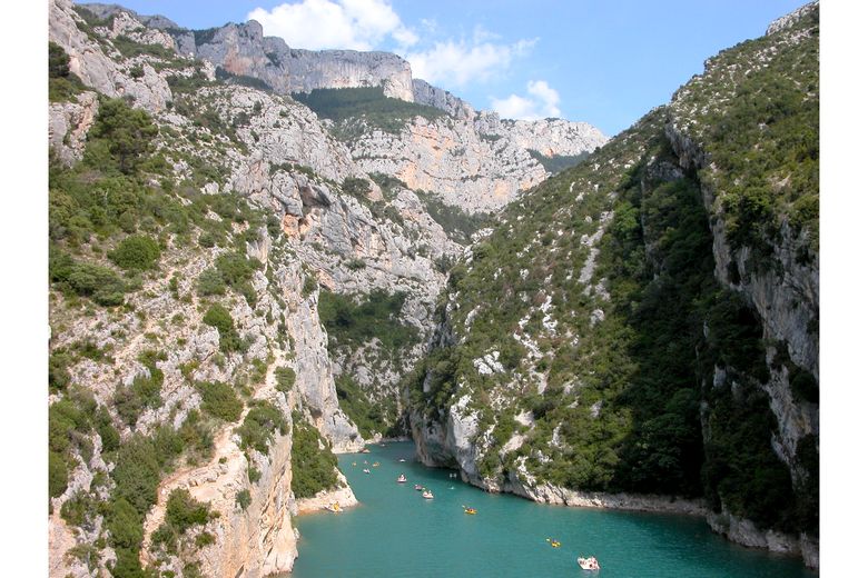 Sortie des gorges du Verdon : sur le Pont de Galetas