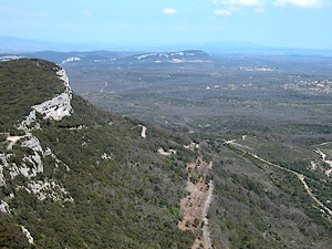 Vue d’une partie rocheuse du mont Bouquet