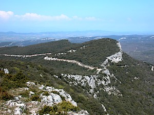 Partie rocheuse du mont Bouquet