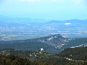 Vue du château du Bouquet (dir. nord)