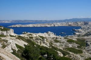Vue sur une partie de l'Île Ratonneau (au coeur de l'île)
