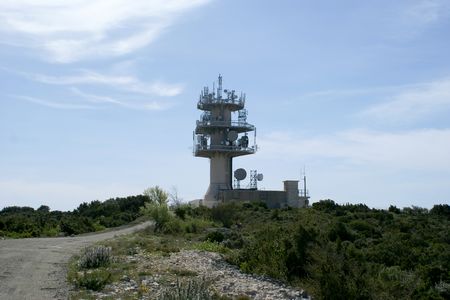 Arrivée au relais TV