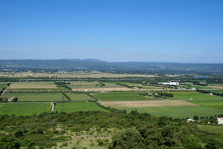 La Garde-Adhémar (Drôme) - Panorama sur la vallée du Rhône