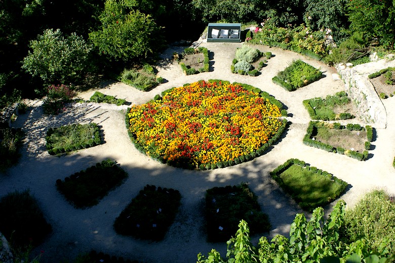 La Garde-Adhémar (Drôme) - Zoom sur le jardin fleuri