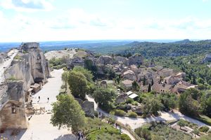 Dans les hauteurs du site