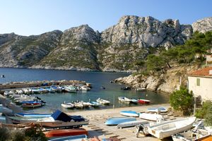 Port de plaisance de la calanque de Sormiou