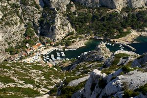 Vue d'une partie du port