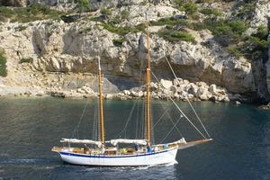 Arrivée à Morgiou (vieux gréement)