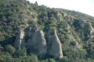 Zoom sur les autres rochers à proximité