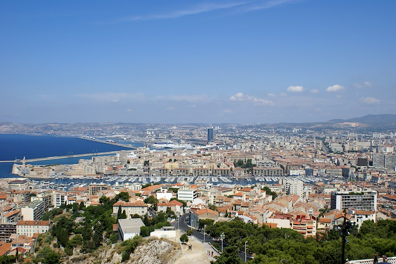 Marseille (Bouches-du-Rhône) - Vue sur Marseille direction nord