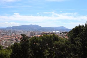 Vue dans le sud-est de Marseille