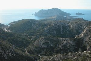 Descente direction Les Goudes