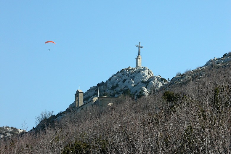 Montagne Sainte-Victoire (Bouches-du-Rhône) - En approche au Prieuré