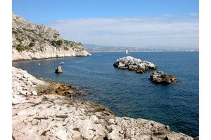 Aperçu de Marseille à l'horizon