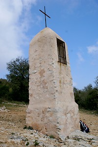 Un monument lors de l'ascension