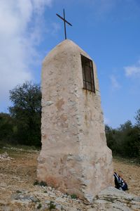 Un monument lors de l'ascension