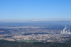 Gardanne et Aix-en-Provence à l'horizon