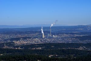 Zoom sur la ville de Gardanne