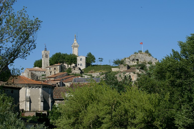 Saint-Ambroix (Gard) - Vue sur les hauteurs de la ville