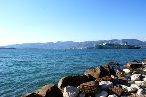 Vue d'ensemble sur la rade de Toulon