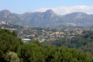 Vue sur l'arrière pays Niçois