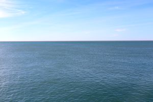 La Méditerranée vue des Saintes-Maries-de-la-Mer