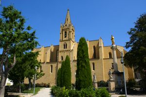 La collégiale Saint-Laurent vue du Square Jean XXIII