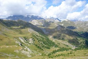 Point de vue en direction du glacier de la Meije