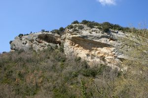 Autre rocher avant l'ascension au Mourre Nègre