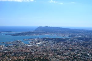 Vue direction la Seyne-sur-Mer