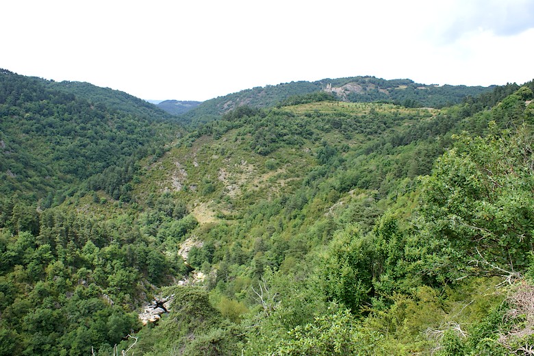 Vallée de l'Eyrieux (Ardèche) - Paysage Ardéchois avec un léger aperçu de l'Eyrieux
